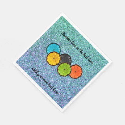 Colorful Citrus Slices Paper Napkins Servet (Hoek)