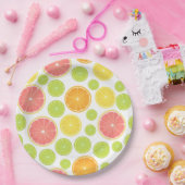 Colorful Citrus Slices Papieren Bordje (Feest)