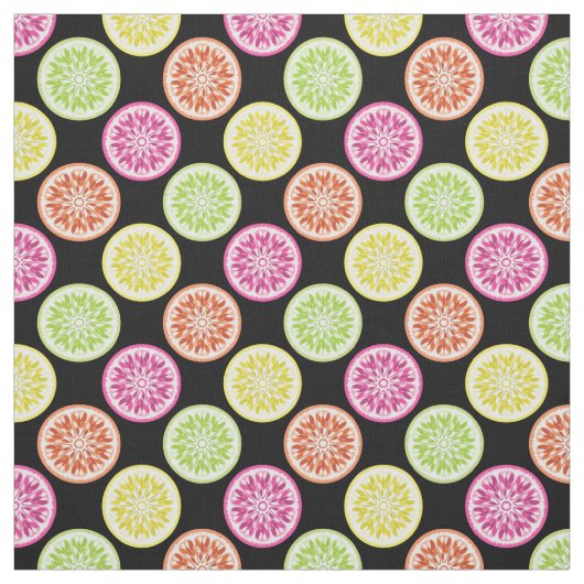 Colorful Citrus Slices Stof (Swatch)