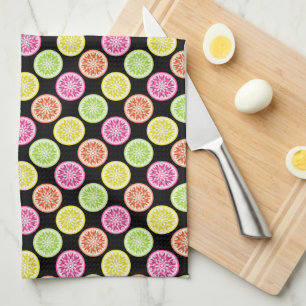 Colorful Citrus Slices Theedoek