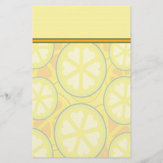Colorful Citrus Stationery met Letterhead Briefpapier