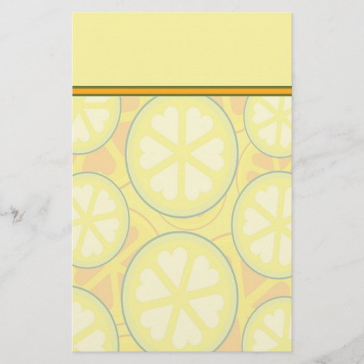 Colorful Citrus Stationery met Letterhead Briefpapier (Voorkant)