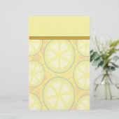 Colorful Citrus Stationery met Letterhead Briefpapier (Staand voorkant)