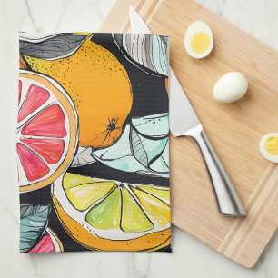 Colorful Citrus Theedoek