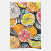 Colorful Citrus Theedoek (Verticaal)