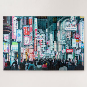 Colorful City of Tokyo Japan in Night Poster Legpuzzel