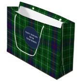 Colorful Clan Duncan Pset Large Custom Gift Bag Cadeautasje (Voorkant Gekanteld)