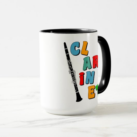 Colorful Clarinet Mok (Voorkant rechts)