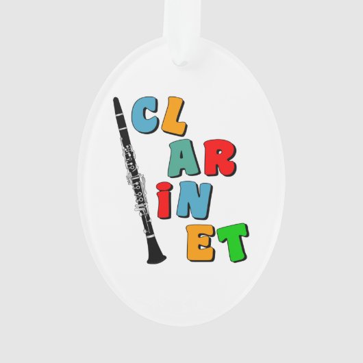 Colorful Clarinet Ornament (achterkant)