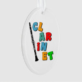 Colorful Clarinet Ornament (voorkant)