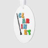 Colorful Clarinet Ornament (voorkant)