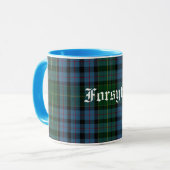 Colorful Classic Clan Forsyth Tartan Mok (Voorkant links)
