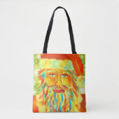 Colorful Claus Art Tote Bag (Voorkant)