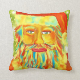 "Colorful Claus" Santa Art Kussen