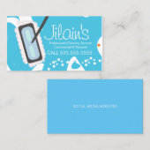 Colorful Cleaning Services Mop Bubbles Visitekaartje (Voorkant / Achterkant)