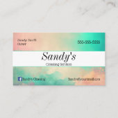 Colorful Cleaning Services Visitekaartje (Voorkant)