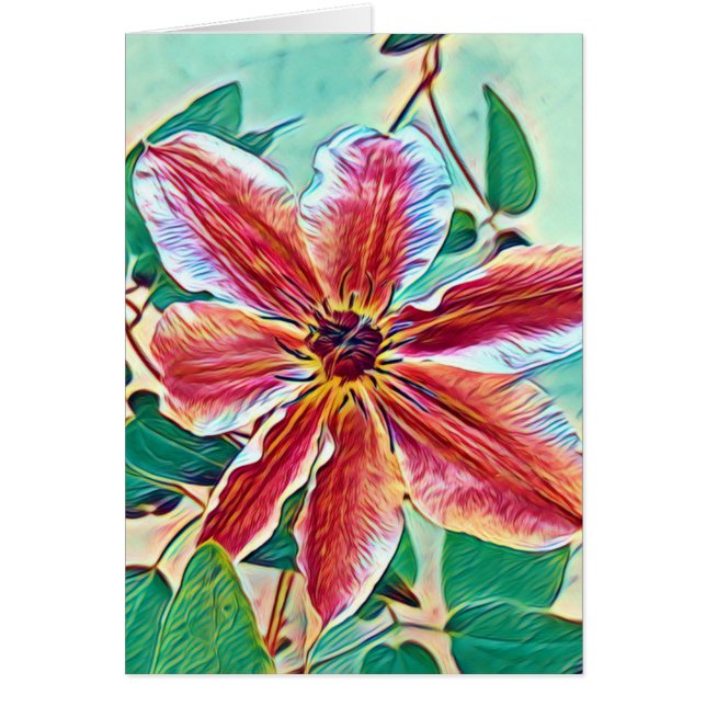 Colorful Clematis Art (Voorkant)
