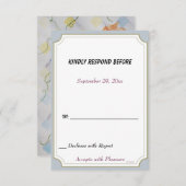 COLORFUL CLIMBING SWEET PEA FLOWERS RSVP (Voorkant / Achterkant)