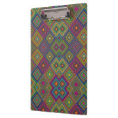 Colorful clipboard with vibrant geometric diamond  klembord (Links)