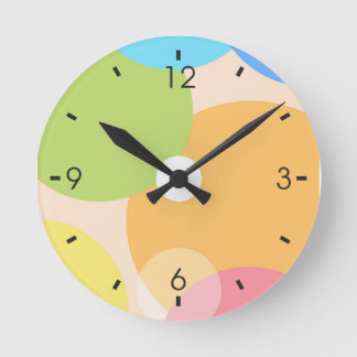 Colorful Clock Ronde Klok