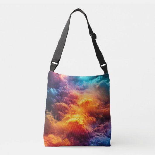 Colorful Clouds Crossbody Tas (Voorkant)