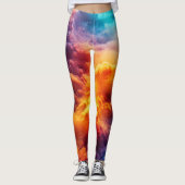 Colorful Clouds Leggings (Voorkant)
