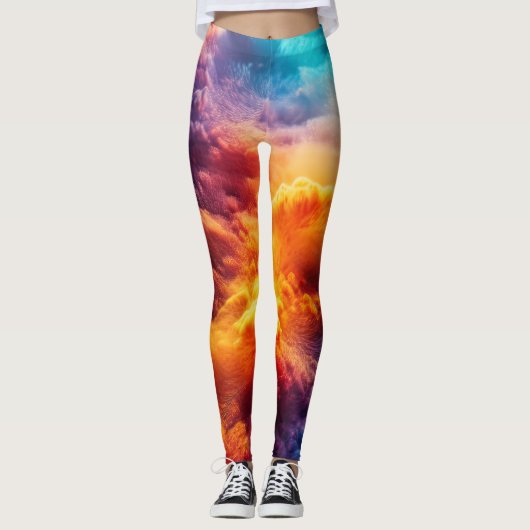 Colorful Clouds Leggings (Voorkant)