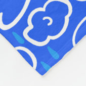Colorful Clouds Rain Blue Pattern Fleece Deken (Hoek)