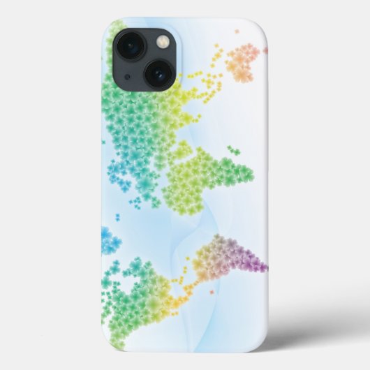 Colorful Clover-Wereldkaart Case-Mate iPhone Case (Achterkant)
