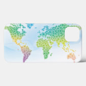 Colorful Clover-Wereldkaart Case-Mate iPhone Case (Achterkant (horizontaal))