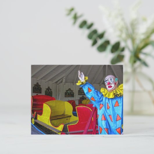 Colorful Clown Briefkaart (Staand voorkant)