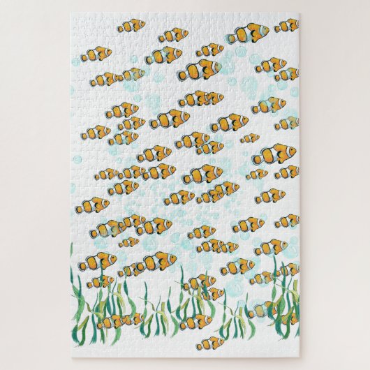 Colorful Clown Fish uitdagend Fun Giant Legpuzzel (Verticaal)