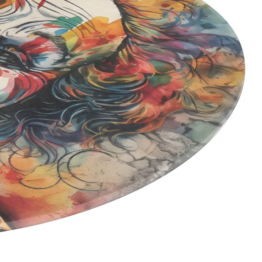 Colorful Clown Snijplank (Hoek)