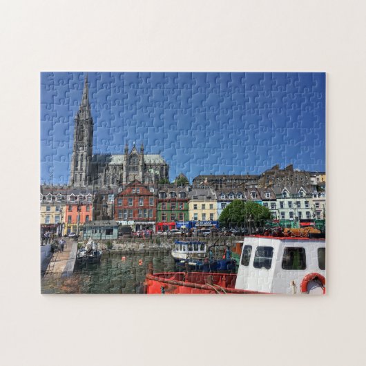 Colorful Cobh Harbour (Ierland) Puzzle Legpuzzel (Horizontaal)