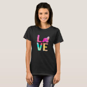 Colorful Cocker Spaniel Dog mam Cocker Spaniel T-shirt (Voorkant volledig)