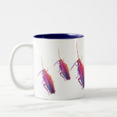 Colorful Cockroach Tweekleurige Koffiemok (Links)