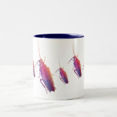 Colorful Cockroach Tweekleurige Koffiemok (Center)