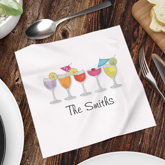 Colorful Cocktail Napkins Servetten