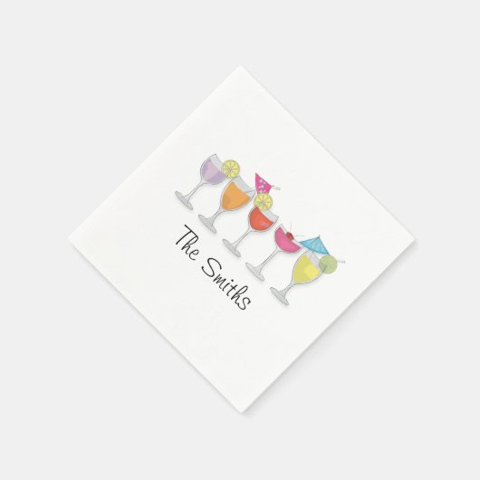 Colorful Cocktail Napkins Servetten (Hoek)