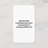 Colorful Cocktail | Top View Visitekaartje (Achterkant)