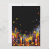 Colorful Cocktails Engagement Party Kaart (Achterkant)