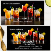 Colorful Cocktails Professional Bartender Visitekaartje
