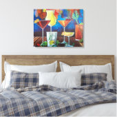 Colorful Cocktails Wall Art Canvas Afdruk (Insitu (Slaapkamer))