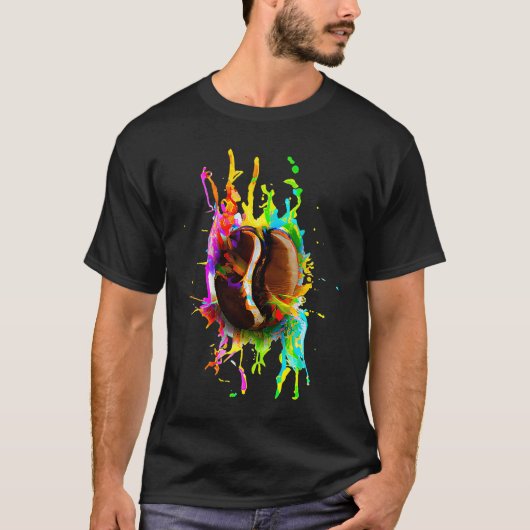 Colorful Coffee Bean T-shirt (Voorkant)