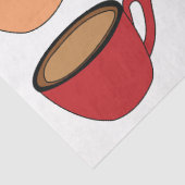 Colorful Coffee Cup Pattern Tissuepapier (Detail)