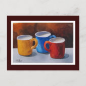 Colorful Coffee Mugs Briefkaart (Voorkant)