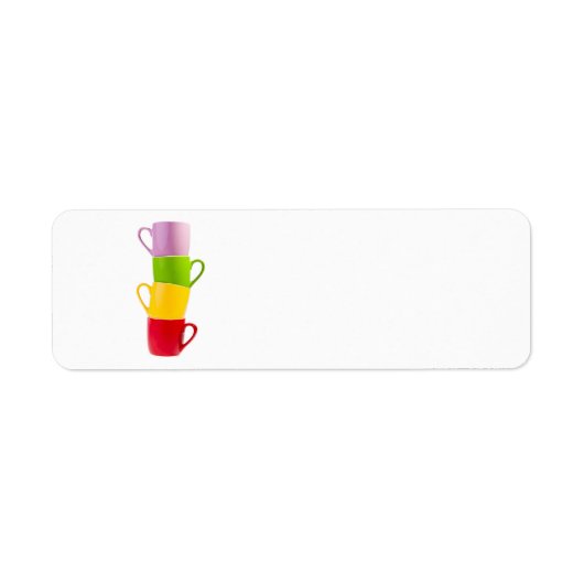 Colorful Coffee Mugs Etiket (Voorkant)