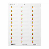 Colorful Coffee Mugs Etiket (Full Sheet)