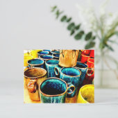 Colorful Coffee Mugs Gifts for Coffee Lovers Briefkaart (Staand voorkant)