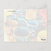 Colorful Coffee Mugs Gifts for Coffee Lovers Briefkaart (Achterkant)